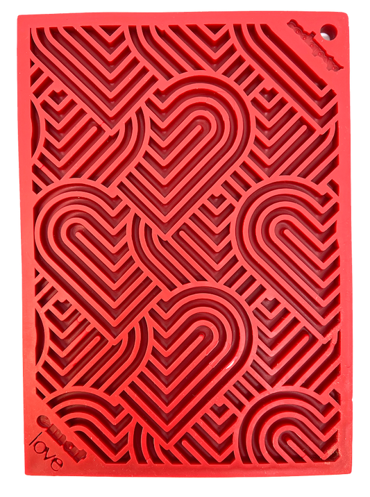 Sodapup Lickmat Heart Small – Red