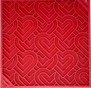 Sodapup Lickmat Heart Small – Red