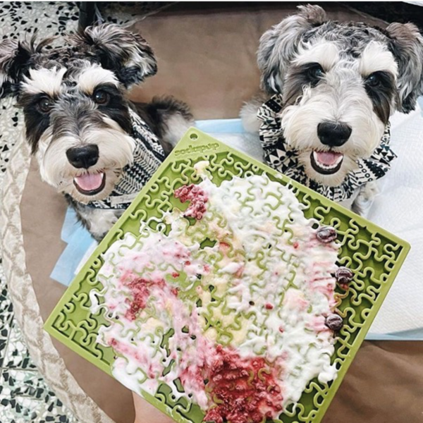 Sodapup Lickmat Jigsaw Large – Green - Afbeelding 3