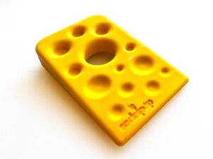 SodaPup Swiss Cheese Wedge Nylon – Yellow